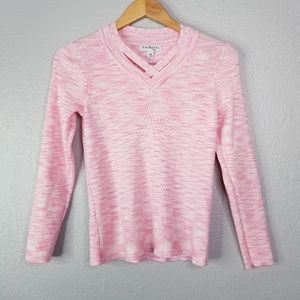 Kim Rogers petite medium pink boucle sweater top